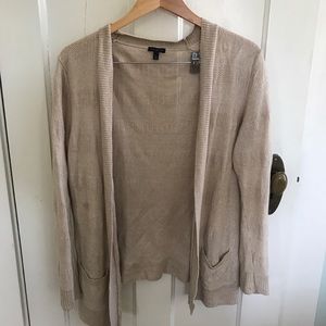 Talbots Tan Sweater w/ Pockets